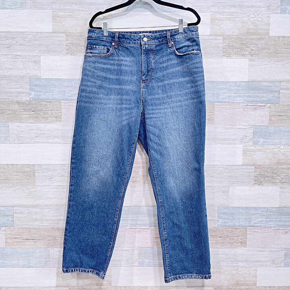 LOFT The Curvy Straight Crop Jean Womens 30/10